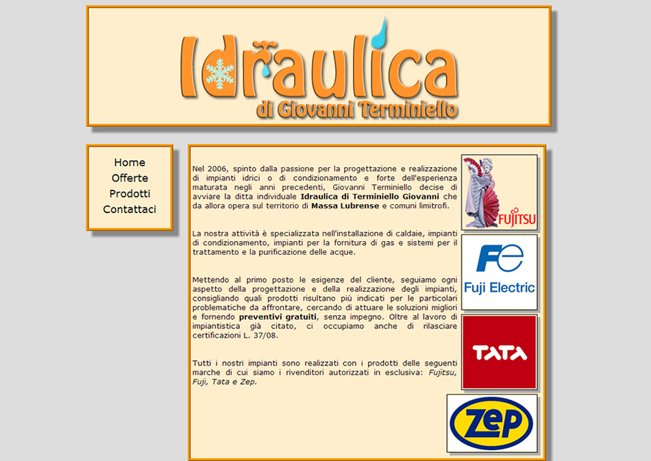 Sito Web Vetrina - Idraulica di Terminiello Giovanni - Alastyn S.r.l.