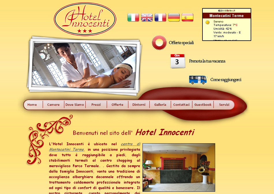 Sito Web Vetrina - Hotel Innocenti - Alastyn S.r.l.